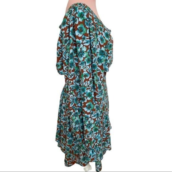 Free People Jael Printed Mini Dress In Ginger Snap Size Small NWT - Picture 7 of 12
